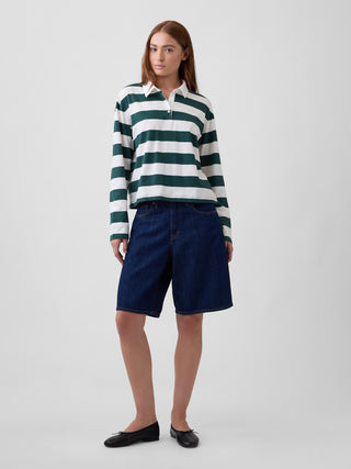 Polo Manga Larga Estampado Rayas