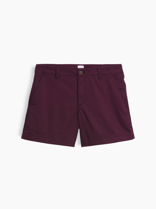 5" Mid Rise Downtown Khaki Shorts.