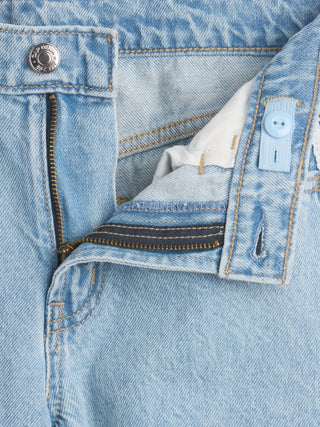 Kids Low Rise Lace-Trim Baggy Jeans.