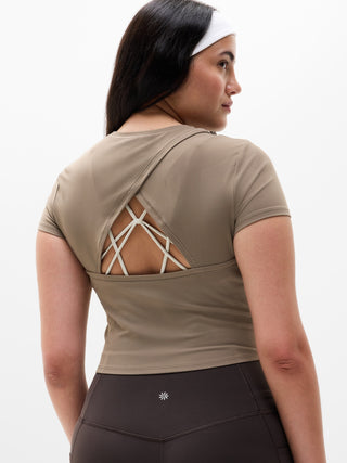 Transcend Camiseta Manga Corta con Detalle Espalda