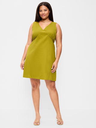 Sleeveless A-Line Mini Dress.
