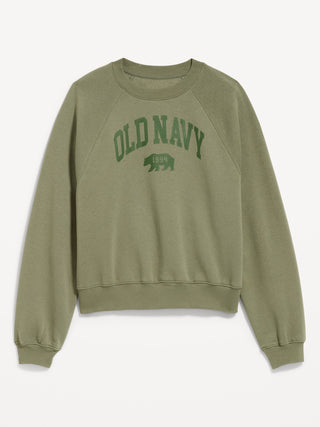 Vintage Crew-Neck Graphic Sweatshirt.