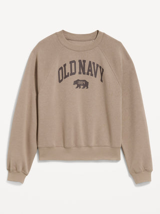 Vintage Crew-Neck Graphic Sweatshirt.