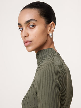 Sculpted Asymmetrical Sweater Tee.