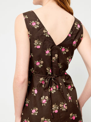 Sleeveless A-Line Mini Dress.