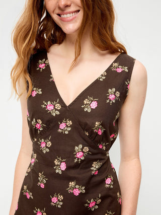 Sleeveless A-Line Mini Dress.