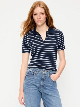 Keyhole Polo Top.