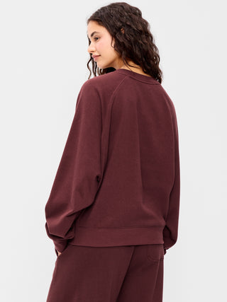 Oversized Raglan Sweatshirt.