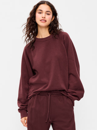 Oversized Raglan Sweatshirt.