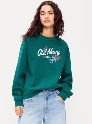 Vintage Crew-Neck Graphic Sweatshirt.