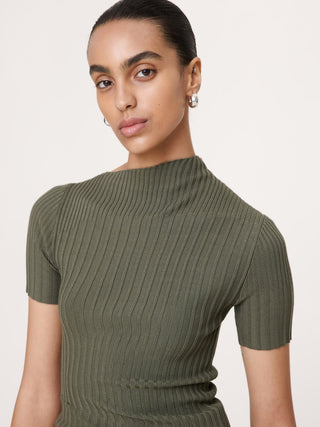 Sculpted Asymmetrical Sweater Tee.