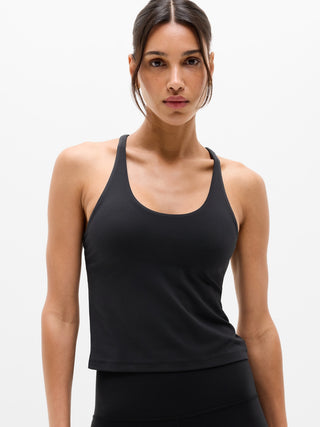 Transcend Crossback Built-In Bra Tank.