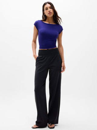 Perfect Rib Boatneck Tee.