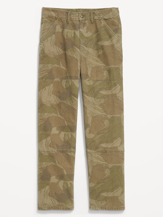 Pantalón de trabajo de lona holgado de los 90.
