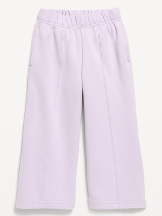 Dynamic Fleece Wide-Leg Sweatpants for Toddler Girls.