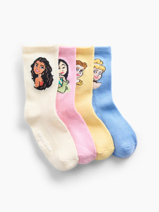 Calcetines altos babyGap × Disney Princess (paquete de 4).