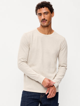 Crew-Neck Waffle T-Shirt.