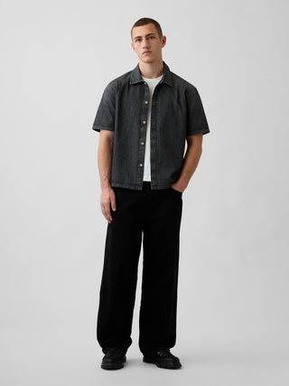 Denim Relaxed Shirt.