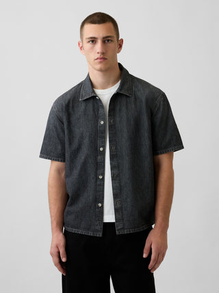 Denim Relaxed Shirt.