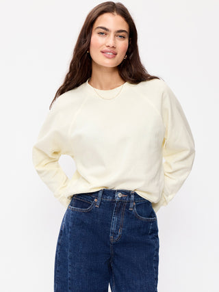 Oversized Raglan Sweatshirt.