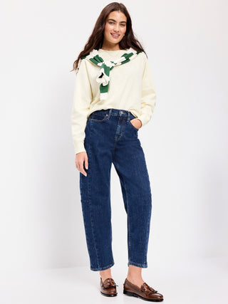 Oversized Raglan Sweatshirt.