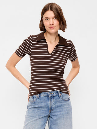 Keyhole Polo Top.