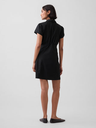 Empire-Waist Mini Shirtdress.
