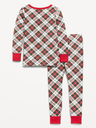 Pijama estampado unisex de corte ajustado SoftMode para niños pequeños y bebés.