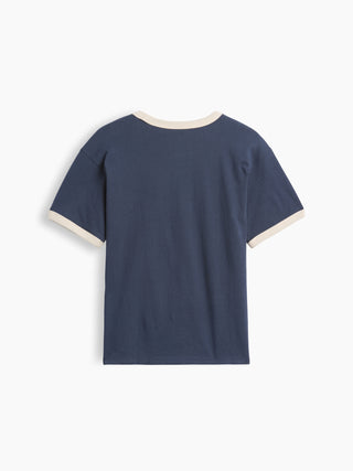 Camiseta Infantil Con Estampado De Ringer Relaxed New York.