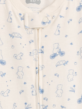 Baby First Favorites Organic Cotton Footed One-Piece.