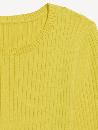 SoSoft Lite Crew-Neck Long-Sleeve Ribbed Top.