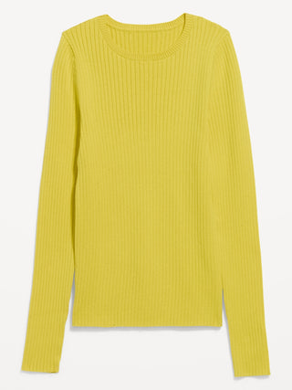 SoSoft Lite Crew-Neck Long-Sleeve Ribbed Top.