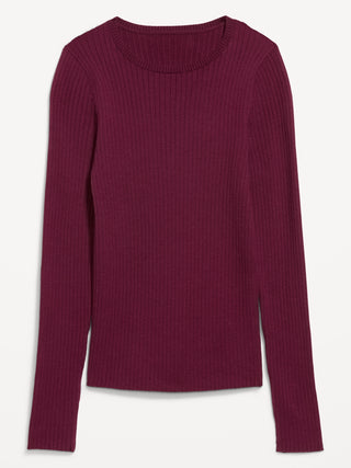 SoSoft Lite Crew-Neck Long-Sleeve Ribbed Top.