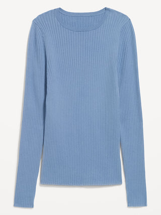 SoSoft Lite Crew-Neck Long-Sleeve Ribbed Top.