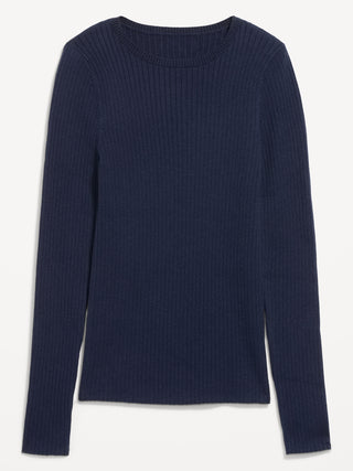 SoSoft Lite Crew-Neck Long-Sleeve Ribbed Top.