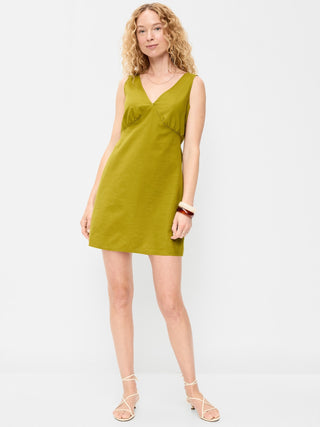 Sleeveless A-Line Mini Dress.