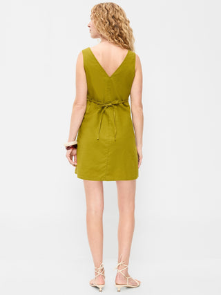 Sleeveless A-Line Mini Dress.