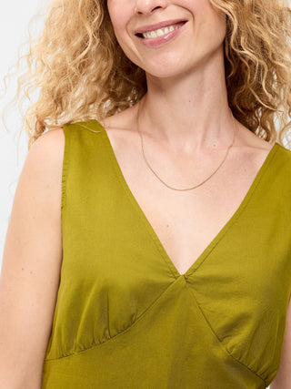 Sleeveless A-Line Mini Dress.