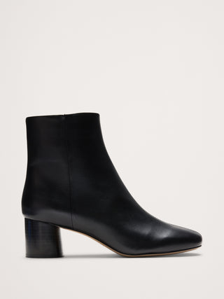 Italian Block-Heel Bootie.