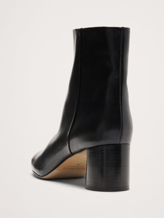 Italian Block-Heel Bootie.