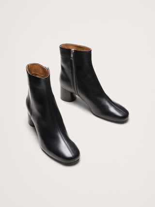 Italian Block-Heel Bootie.