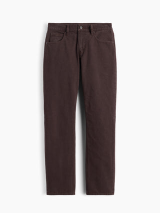 Jeans Rectos Talle Medio con Bolsillos.