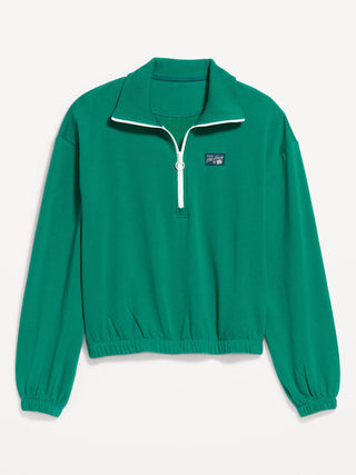 SoComfy Half-Zip Graphic Pullover Sweatshirt.