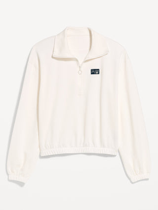 SoComfy Half-Zip Graphic Pullover Sweatshirt.