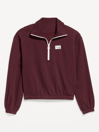 SoComfy Half-Zip Graphic Pullover Sweatshirt.