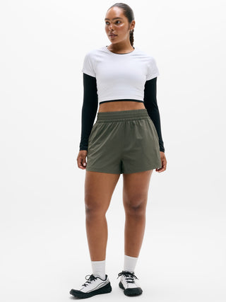 Short Deportivo con Cintura Elástica y Bolsillos