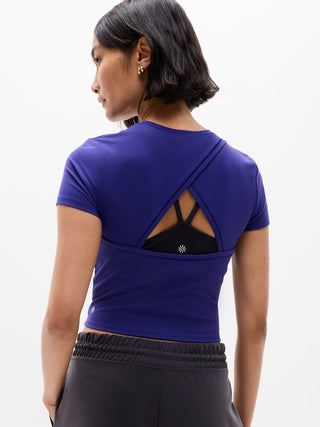 Transcend Camiseta Manga Corta con Detalle Espalda
