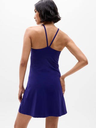 Semi-Fitted Cross-Back Cami Dress