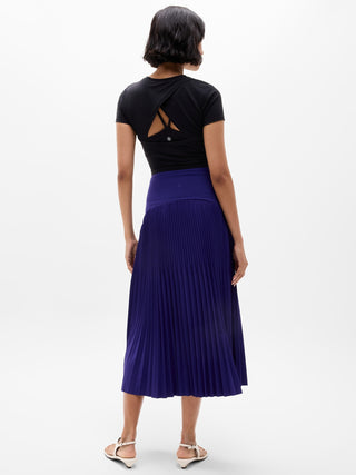 Featherweight Plissé Midi Skirt.