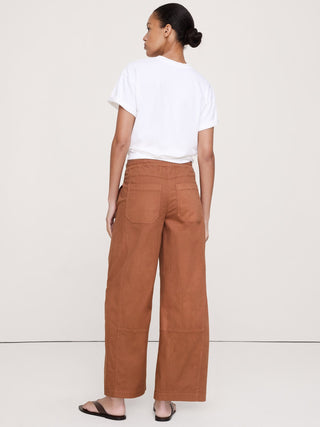 Mid-Rise Relaxed Painter Pull-On Pant.